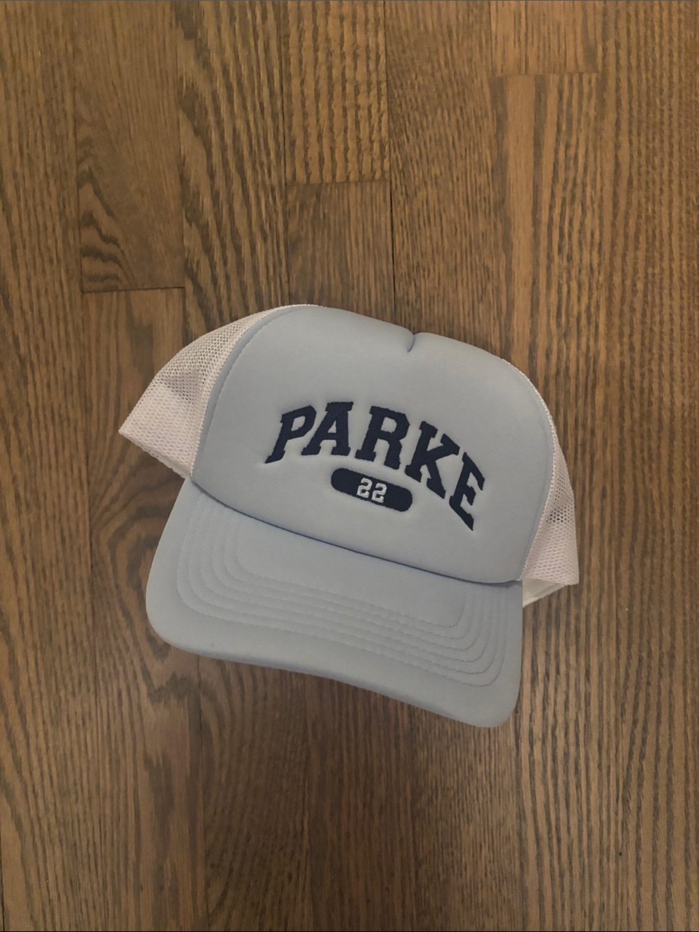 PARKE Light Blue Trucker Hat